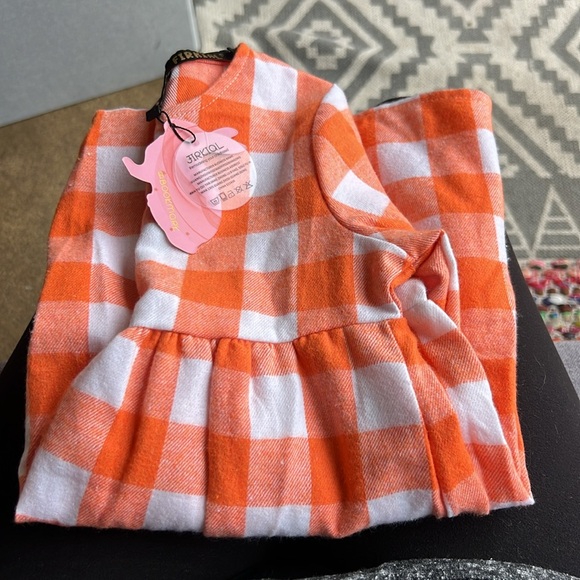 FIRKIAL ~ size 4 ~ kids dress ~ orange and white checkerboard! go vols! - Picture 10 of 10